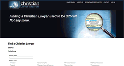 Desktop Screenshot of christianlawyerdirectory.com